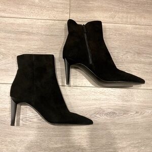 Kendall & Kylie Booties Black Leather Size 7.5